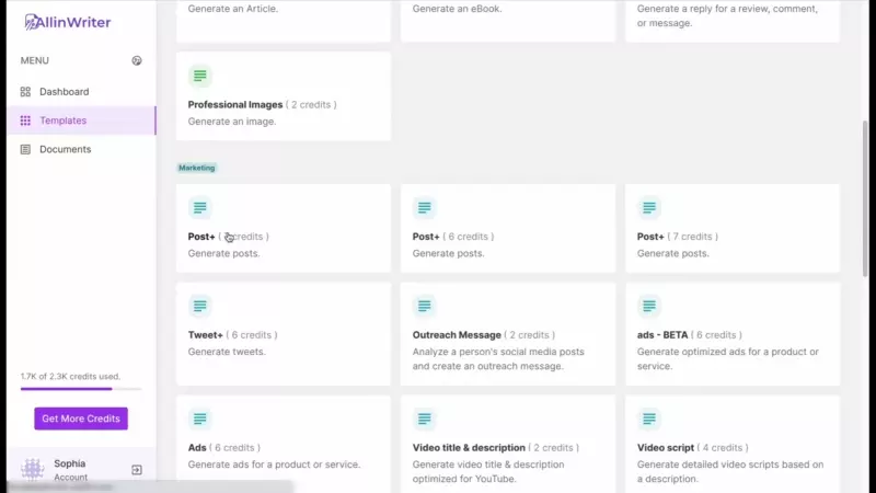 Allin-Writer-Postari